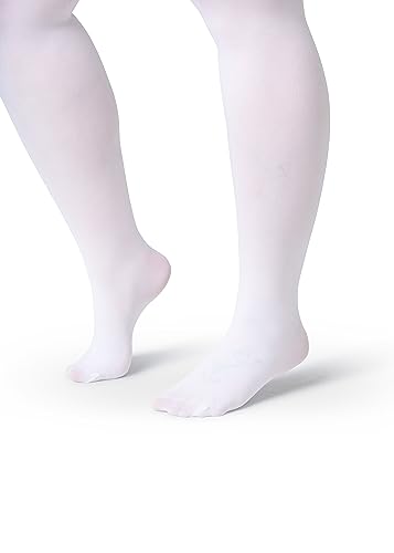 Image of Silky Toes Plus Size Tights for Women | 60D Soft Opaque Comfort Fit Pantyhose | Black or Colored 1-2 pairs | 1X-8X