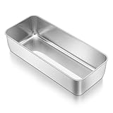 TeamFar Loaf Pan, 12 x 5 Inch Stainless Steel Loaf...