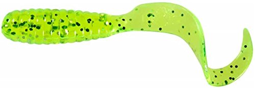 Mister Twister Teenie Curly Tail Grub, 2", White, 20/Pack #TOP3