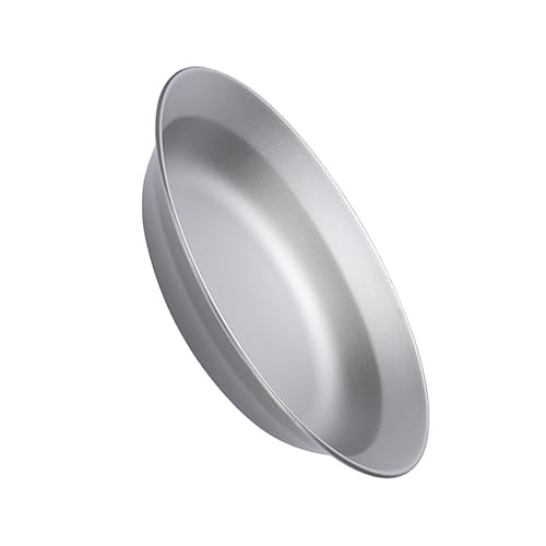 Aumotop Platos Portátiles de Metal para Acampar, Juego de Platos Apilables para Campamento Al Aire, Vajilla Ultraligera Senderismo, Picnic, Cuencos Reutilizables Acampar, 3 Tamaños Disponibles