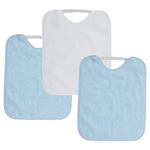 Ti TIN | Pack 3 Baberos impermeables para Bebé Niño con Cierre con Goma 90% Algodón - 10% Poliéster | Lote de 3 Baberos para Bebés de Más de 1 Año Cover