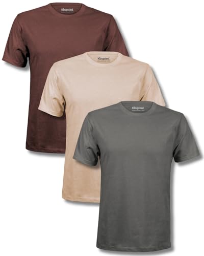Image of Kingsted T-Shirts for Men Pack - Royally Comfortable - Super Soft Premium Fabric - Well-Crafted Classic Tee