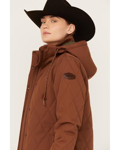 Cinch Women's Brown Barn Coat Brown2