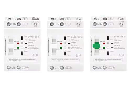 Commutateur de transfert automatique 4P 63A AC 220V pour double alimentation inverseur ATS
