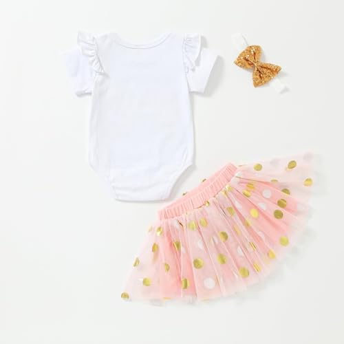 Newborn Baby Girl Outfits Infant Letter Print Romper+Tutu Skirt Coming Home Clothes Set2