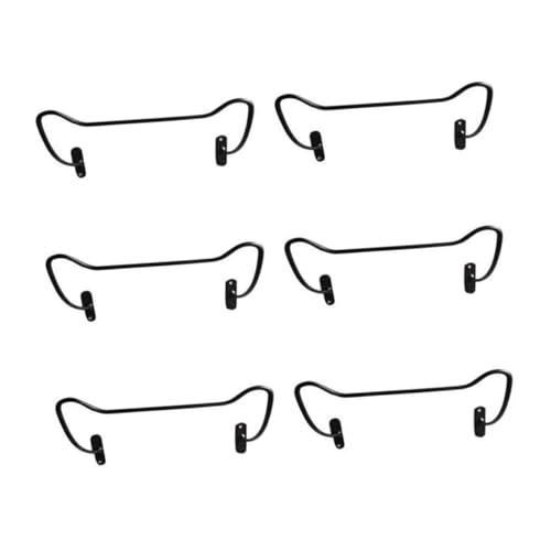 Ciieeo 6Pcs Wall Mounted Iron Racks Creative Wine Bottle Holders for Home Display Sturdy Design for Space Saving Organization Present for