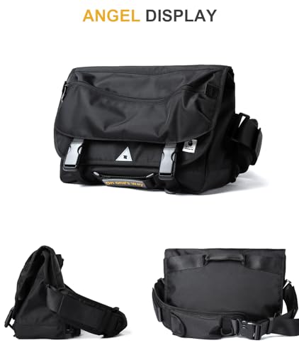 Flap Messenger Bag for Men Large Satchel Bags fit 14inch Laptop Classic Crossbody Bag for College Commute Travel Briefcases4