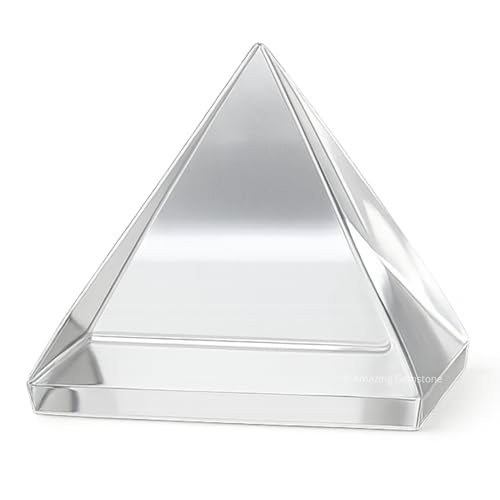 Amazing Gemstone Premium Clear Quartz Pyramid Crystal Healing Stones - 1
