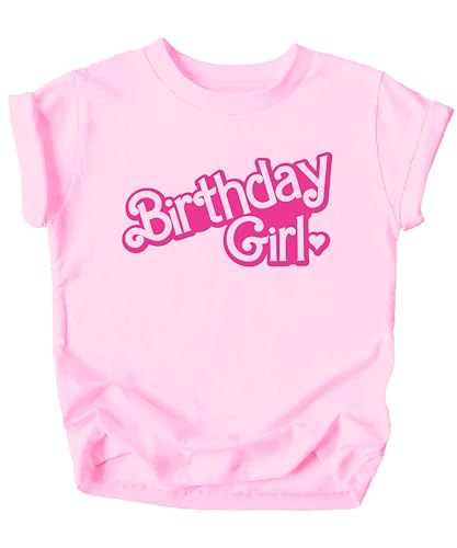 Olive Loves Apple Birthday Girl Doll Themed Outfit for Birthday Party Shirt Pink Shirt 4T