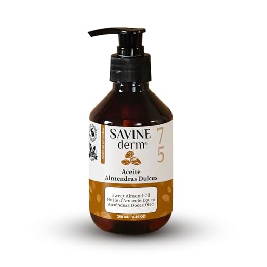 SAVINE DERM Aceite De Almendras Dulces Premium Antiestrías Para Embarazadas - 100% Puro Y Natural, 250 Mililitro