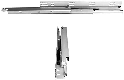 Hardware Resources USE58-50-15 Hardware Resources USE58-50-15 USE58 Series 15 Inch Full Extension Concealed Undermount Drawer Slide with 100 Lbs. Weight Capacity and Soft Close - Pair
