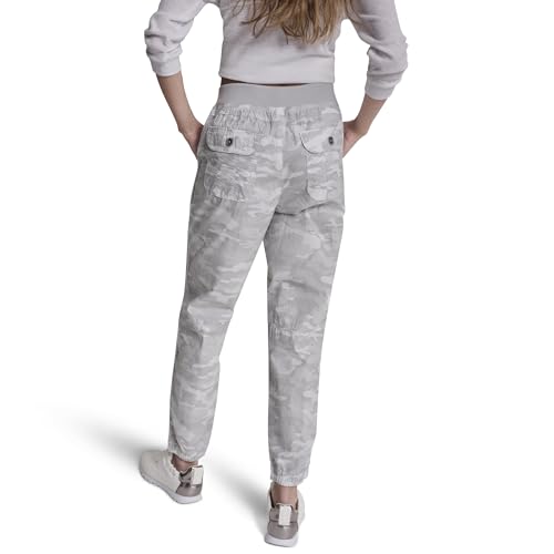 Image of DKNY Women's High Rise Bungee Waist Seamed Jogger with Pockets