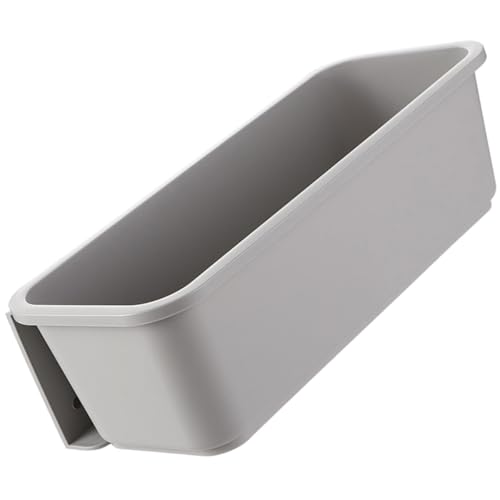 DONFAMDS Organizador de Cocina Gris Extraíble para Gabinete, Cajón Adhesivo Debajo del Estante para Almacenamiento Compacto y Orden en Despensa y Fregadero