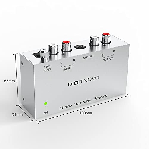 Phono Turntable Preamp, Phono Preamp For Turntable, Record Play, Mini Electronic Audio Stereo Phonograph Preamplifier With Rca Input, Rca/Trs Output, Phono Preamp With 12 Volt Dc Adapter #TOP3