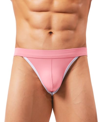Mens Sexy Thongs Underwear Low Rise Bulge Pouch T-Back Thongs 3 Pack2
