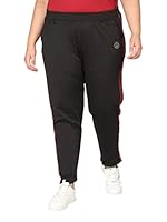 CHKOKKO Women Plus Size Gym Trackpants Sports Running Workout Lowers Red 5XL