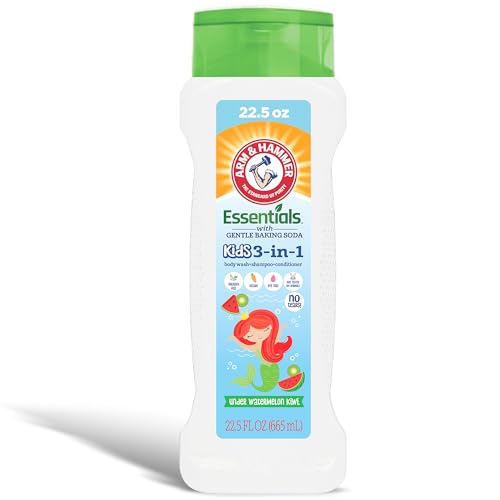 Arm &amp; Hammer Essentials 3-in-1 Kids Watermelon Kiwi Shampoo, Conditioner and Non-Toxic Body Wash - 22.5oz