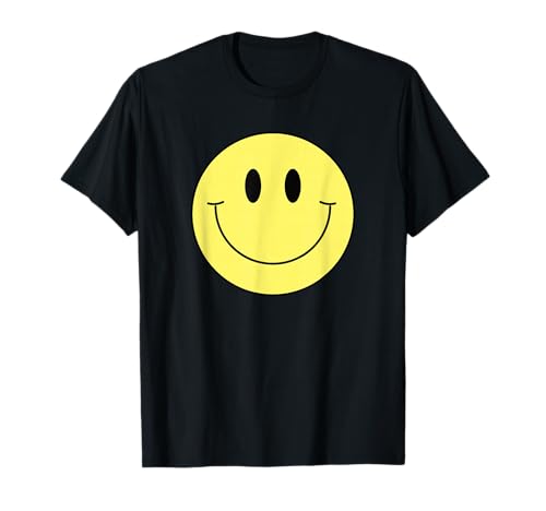 70s Yellow Smile Face Cute Happy Peace Smiling Face T-Shirt