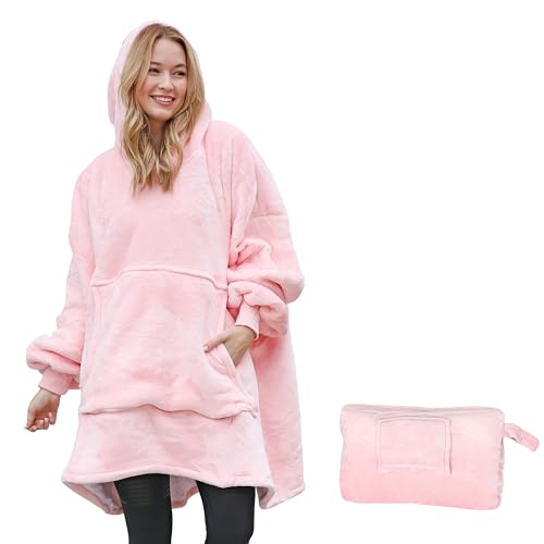 Catalonia Classy Geschenk Übergroßes Hoodie Sherpa Decke Pullover Tragbare Decke, Weiches Warmes...