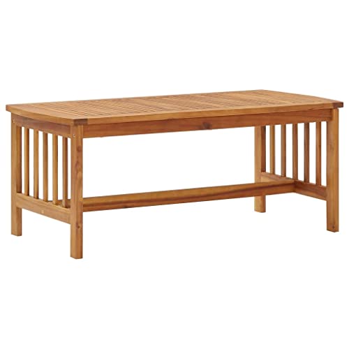 Myheimly Konsolentisch Akazienholz Massiv 110x40x75cm - Gartentisch Sideboard Terrassentisch