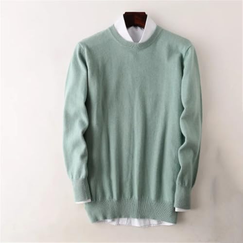 Men's Winter 100 Pure Solid Wool Sweater O Neck Warm Plus Size Pullover Solid Color Loose Cashmere Knit4