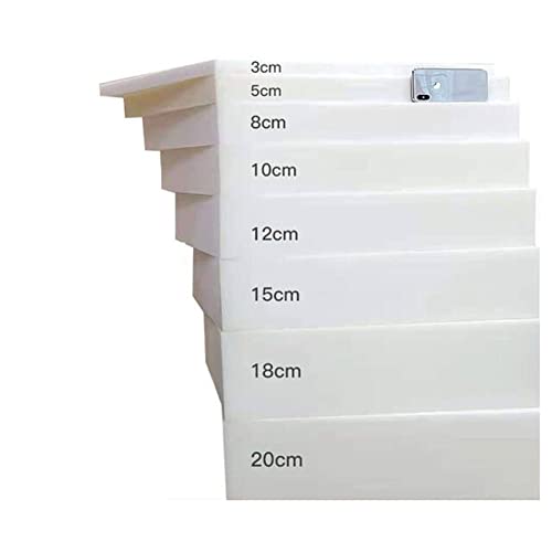 Feuille de mousse de rembourrage blanche, éponge haute densité 45D pour canapé, banquette, tabouret, matelas de sol, coussin pour chien, de tête de lit, loisirs créatifs, à découper