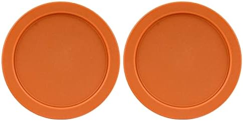 Replacement Lid for Pyrex 7.5" (7 Cup) Storage Plastic Cover Bowl 7402-PC Orange (2-Pack)