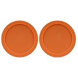 Replacement Lid for Pyrex 7.5" (7 Cup) Storage Plastic Cover Bowl 7402-PC Orange (2-Pack)