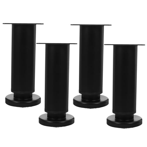 Patas ajustables para muebles negras soporte resistente de mesa sofá y armarios estables 2