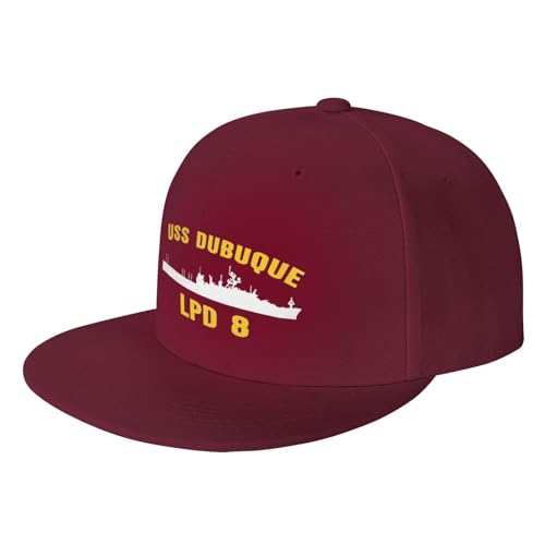 USS Dubuque LPD-8 Outdoor Baseball Hat Flat Hat2