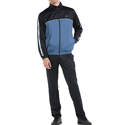 John Smith Hombre Kurdo M Poliéster Acetato Traje Entrenamiento, Grande, No.004 Azul Marino Cover