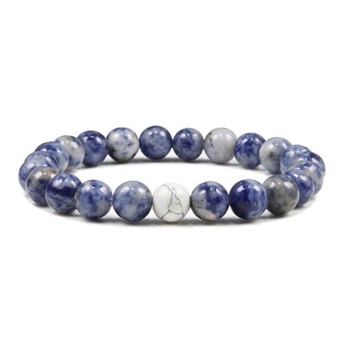 Bracelet nature pierres bleu et blanc : l'accessoire idéal pour sublimer vos tenues d'été