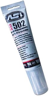 ASI Hi Temp BBQ Grill Smoker Sealant FDA Food Safe RTV Silicone Adhesive (RTV 400 - Black) (RTV Silicone, RTV 400 Black)