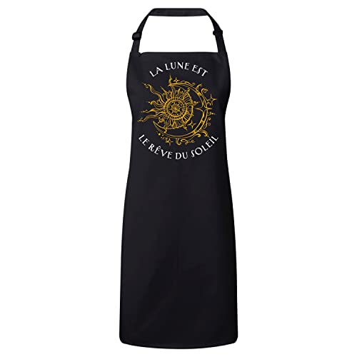 Tablier cuisine premium la lune est le rêve du soleil belle citation bohémien chic