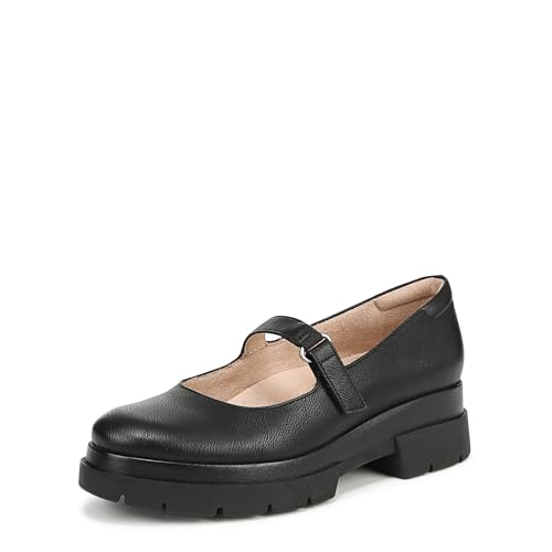 Naturalizer Soul Womens Olivet Lug Sole Mary Janes Mary Jane Flat Black 8.5 M