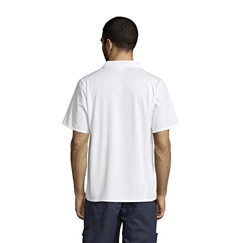 Uncommon Threads Unisex Restaurant Utility Shirt With Snap Closure, White, X-Small #TOP1