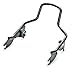 Black Detachable Backrest Sissy Bar with Pad Compatible with 2009-2024 Harley Touring Road King Street Glide Electra Glide Road Glide Ultra Limited