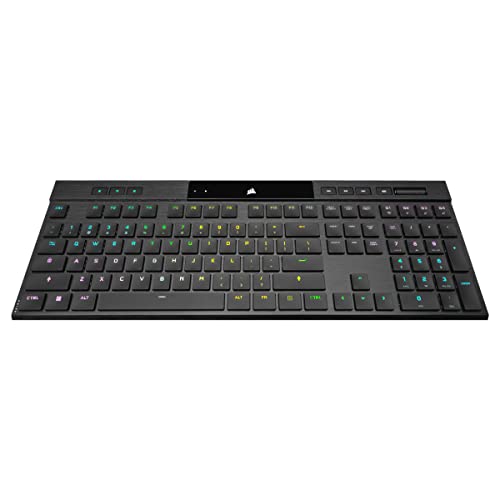Corsair K100 AIR Wireless RGB Mechanical Gaming Keyboard - Ultra-Thin, Sub-1ms Slipstream , Low-Latency Bluetooth, Cherry MX Ultra Low Profile Keyswitches - NA Layout, QWERTY - Black 4 Corsair K100 AIR Wireless RGB Mechanical Gaming Keyboard - Ultra-Thin, Sub-1ms Slipstream , Low-Latency Bluetooth, Cherry MX Ultra Low Profile Keyswitches - NA Layout, QWERTY - Black - Image 2