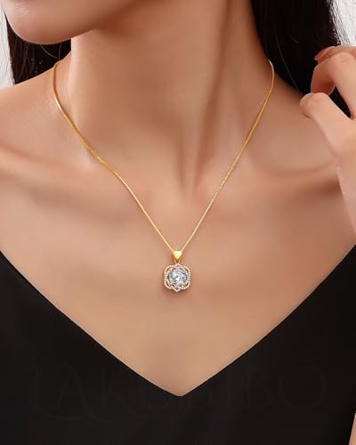 Moissanite Heart Pendant Necklace for Women,3 Carat Moissanite Heart-shaped Necklace,18K Gold Plated S925 Silver Jewelry Necklace Anniversary Valentine's Gifts for Girlfriend Wife2