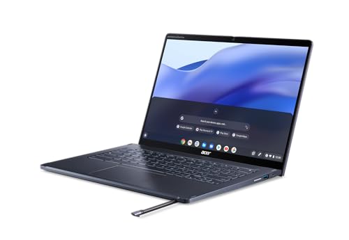 Image of acer Chromebook Spin 714 CP714-1WN-53M9 Laptop Intel Evo Intel Core i5-1235U 14 inch 1920x1200 IPS Touch Display 8GB LPDDR4X 256GB SSD Wi-Fi 6E FHD MIPI Webcam Backlit Keyboard Chrome OS