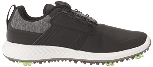 PUMA Ignite PWRCAGE Juniors, Puma Black-Metallic Silver, 4