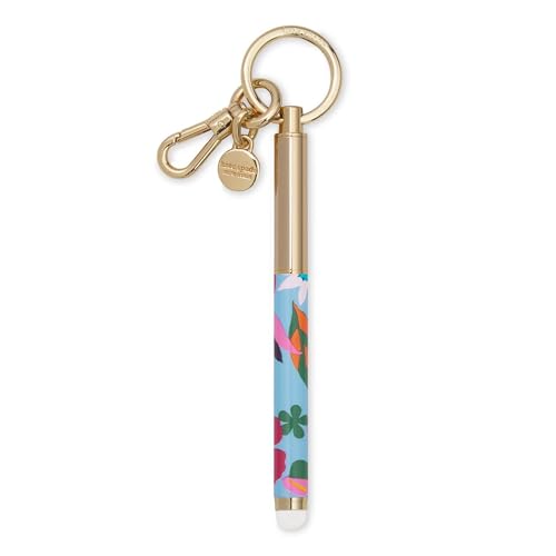 Stylo à bille kate spade floral safari en métal avec une encre noire élégante pour le bureau