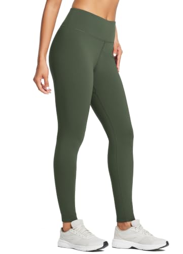 Image of baleaf Women's Fleece Lined Leggings Thermal Warm Winter Tights | 25 inch /27 inch, Water Resistant, Pockets, Running, Hiking, Yoga, Skiing, Travel, for Cold Weather, Leggings for Women