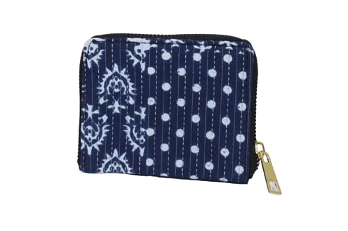 Image of P S Traders Online Women's Ladies Traditional Ikkat Cotton 5 Pieces Combo Western Bag Color Blue