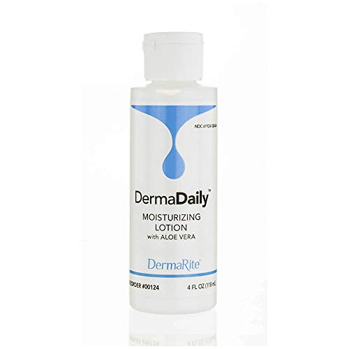 DermaDaily Moisturizing Lotion – 4 Oz – Hand and Body Moisturizer- Long-Lasting Protection, No Greasy After Feel, Scented Lotion, with Aloe Vera