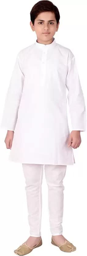 Zostail CreationBoys Traditional Ethnic Wear Handloom Cotton Kurta Pyjama Set