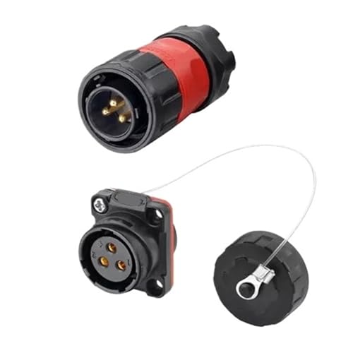Connecteur d'alimentation circulaire 3 broches mâle femelle étanche IP67
