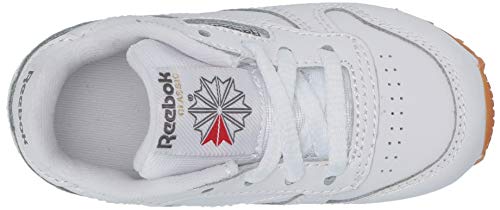 Reebok Kid's Classic Leather Fashion-Sneakers, White/Gum/Int, 11 #TOP4