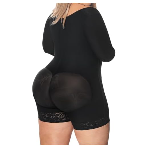 Forma Tu Cuerpo, Faja Colombiana, Short Bodysuit arms Control-M Black