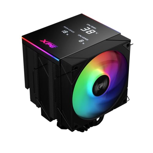 XPG MAESTRO PLUS 62DA - Ventilador para CPU (120 mm ARGB, 250 W, TDP), color negro